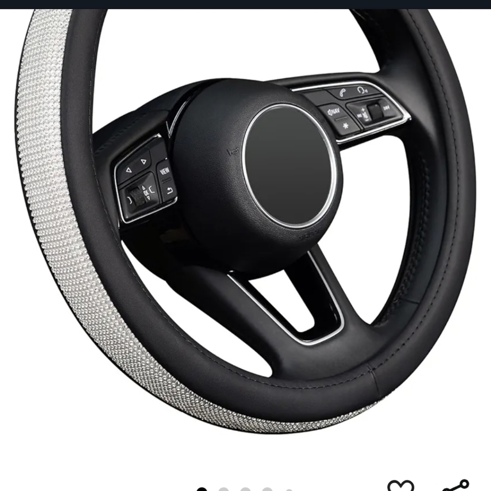 Bling steering wheel cover